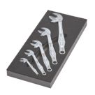 Wera 9732/6004 Joker Foam Insert Adjustable Spanner Set 5 Pcs