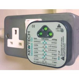 Kewtech Kewcheck 103 13A Socket Tester 230V AC