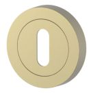 Cooke & Lewis Lormel Standard Escutcheon (Pair) Satin Brass 50mm