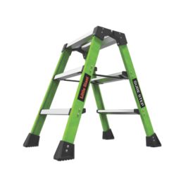 Little Giant Fibreglass 3 Step 0.66m Folding Step Stool With Platform