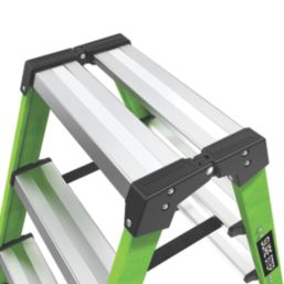 Little Giant Fibreglass 3 Step 0.66m Folding Step Stool With Platform