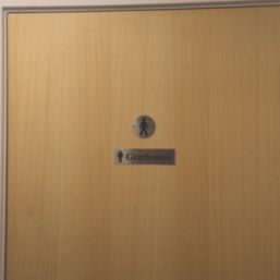 Essentials Gentlemen Sign 50mm x 200mm