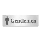 Essentials Gentlemen Sign 50mm x 200mm