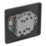 LAP  20A 16AX 2-Gang 2-Way Switch  Matt Black with Black Inserts