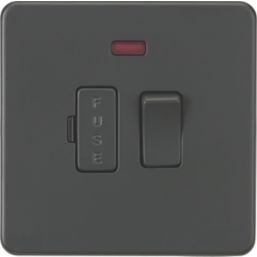 Knightsbridge  13A Switched Fused Spur with LED Anthracite