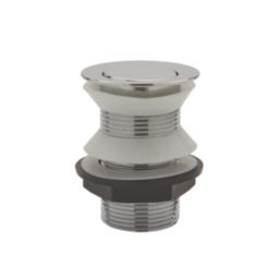 Highlife Bathrooms Unslotted Pop Up Swivel Basin Waste Chrome 60mm