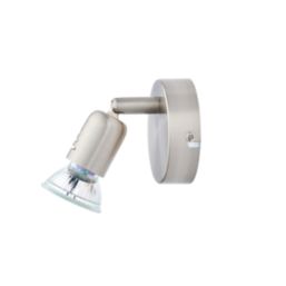 Brilliant Loona LED 1-Light Wall Light Satin Chrome 3W 240lm