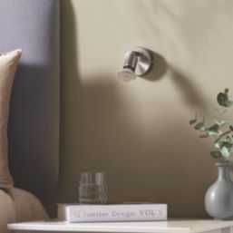 Brilliant Loona LED 1-Light Wall Light Satin Chrome 3W 240lm