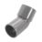 FloPlast Solvent Weld Conversion Bend 135° Grey 32mm 5 Pack