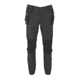 DEWALT Pritchard Stretch Work Joggers Grey / Black 34" W 33" L
