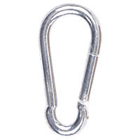 Diall 8mm Snap Hook Zinc-Plated 10 Pack