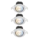 Calex SMD 220-240V 2700-6500K Adjustable Tilting Head  LED Smart Downlights White 4.9W 345lm 3 Pack