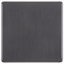 LAP  1-Gang Blanking Plate Slate Grey