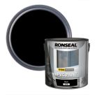 Ronseal  2.5Ltr Black Satin Self Priming uPVC Paint
