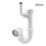 Flomasta Telescopic P Trap White 40mm