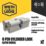 Smith & Locke 1 Star 6-Pin Euro Double Cylinder Locks 45-45 (90mm) Silver 2 Pack