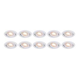 LAP Ubertas Tilt  LED Downlights White 4W 420lm 10 Pack