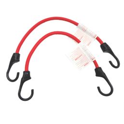 Smith & Locke Heavy Duty Red Bungee Cords 400mm x 8mm 6 Pack