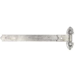 GateMate Matt Silver Straight Heavy Reversible Hinges 180mm x 24" x 600mm 2 Pack