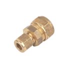 Flomasta  Brass Compression Reducing Coupler 15mm x 8mm