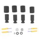ETAL 26mm x 80mm Black Radiator Bracket Kit