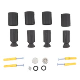 ETAL 26mm x 80mm Black Radiator Bracket Kit