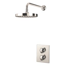 Triton  Rear-Fed Concealed Chrome Thermostatic Dual Control Mixer