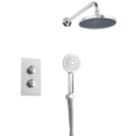 Triton  Rear-Fed Concealed Chrome Thermostatic Dual Control Mixer