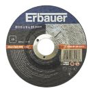 Erbauer  Metal Grinding Discs 115mm (4 1/2") x 22.2mm 5 Pack
