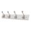 Essentials 4-Hook Rail White 458mm x 95mm