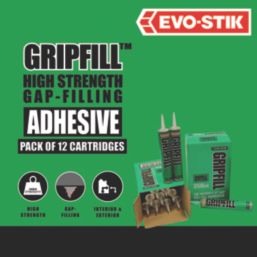 Evo-Stik Gripfill Solvented Grab Adhesive Beige 350ml 12 Pack