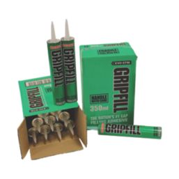 Evo-Stik Gripfill Solvented Grab Adhesive Beige 350ml 12 Pack