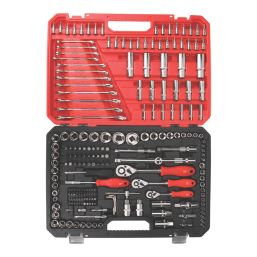 Forge Steel  3/8”, 1/4” & 1/2“ Drive Mixed Drive Socket Set 216 Pieces
