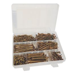 TurboGold  PZ Double-Countersunk Woodscrew Handy Pack 380 Pieces