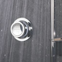 Mira Mode Dual Gravity-Pumped Ceiling-Fed Chrome Thermostatic Digital Mixer Shower