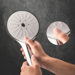 Mira Mode Dual Gravity-Pumped Ceiling-Fed Chrome Thermostatic Digital Mixer Shower