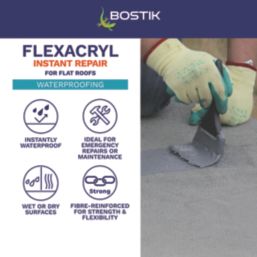 Bostik Flexacryl Roof Repair Compound Grey 5kg