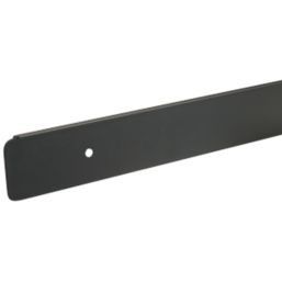 Unika Worktop Edging End Cap Matt Black 630mm x 40mm
