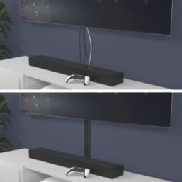 D-Line PVC Black TV Cable Cover 60mm x 15mm x 1m