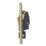 Contactum Lyric 20A 1-Gang DP Control Switch & Flex Outlet Brushed Brass  with Black Inserts