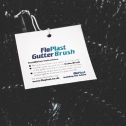 FloPlast  Gutter Brushes Black 105mm x 4m 3 Pack
