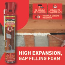 Soudal  Gap Filling Foam Hand-Held 750ml