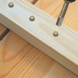 TimbaScrew  Hex Flange Thread Cutting Timber Screws 6.7mm x 150mm 50 Pack