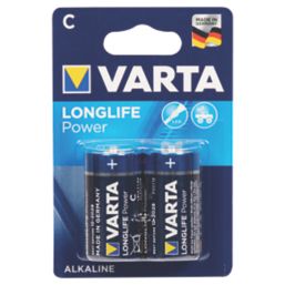 Varta Longlife Power C Alkaline High Energy Batteries 2 Pack