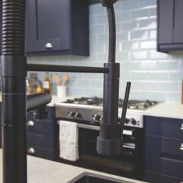 ETAL Grande  Multiuse Kitchen Mixer Tap Matt Black Finish