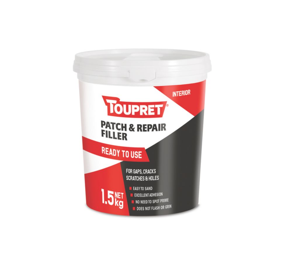 Toupret Patch & Repair Ready To Use Filler 1.5kg Screwfix