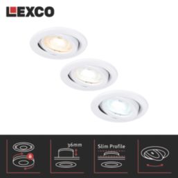 Lexco Tania Tilt  Fire Rated LED Downlight White 6W 600lm