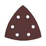 Flexovit Delta A203F 60 Grit 6-Hole Punched Multi-Material Sanding Triangles 95mm x 95mm 6 Pack