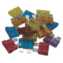 Pearl Consumables Assorted Standard Blade Auto Fuses 3-25A 20 Pieces