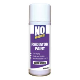 No Nonsense Radiator Spray Paint Satin White 400ml